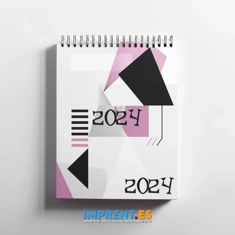 Calendario de pared minimalista y moderno 2024 📅🎨 Personaliza tu calendario con grandes números sobre fondo blanco y bloques geométricos en rosa, negro y morado. Será el centro de atención en cualquier habitación. Hazlo tuyo y organiza tu año con la máxima elegancia. #CalendarioPersonalizado #DiseñoMinimalista #ImprentaCreativa.