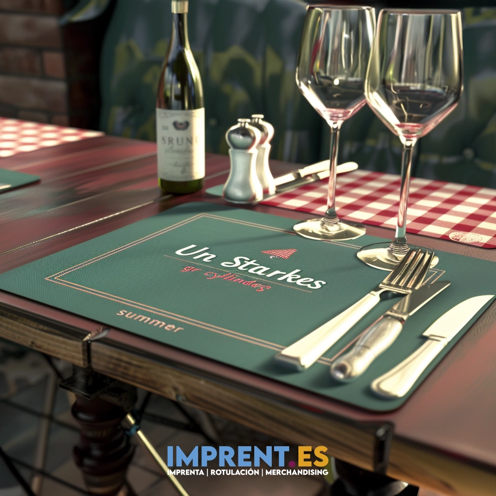 ¡Personaliza tu mesa de restaurante con nuestro mantel individual con diseño de cubiertos, copas de vino y botellas de vino! 🍽️🍷🍴 Dale un toque único a tu negocio con este mantel verde con tela a cuadros rojos, perfecto para crear un ambiente acogedor y elegante. ¡Explora nuestras opciones de personalización y haz que tu mesa destaque! #MantelIndividual #Restaurante #Personalizado #AmbienteAcogedor #MarketingDigital