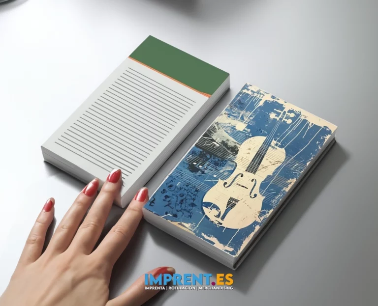 ¡Personaliza tu blog con nuestra portada de papel blanco y cubierta verde! 📚🎨 Con un diseño gráfico de un instrumento musical en tonos azules, esta portada es perfecta para los amantes de la música. 👩‍🎤🎶 ¡Atrévete a darle un toque único con tus propias imágenes y texto! #Personalización #PortadasPersonalizadas #ImprentaCreativa