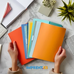 "¡Personaliza tu espacio de trabajo con nuestras carpetas sin solapa! 🌈📚 Dale un toque de color a tu escritorio con nuestras carpetas personalizadas en una variedad de colores vibrantes. 🎨🖇️ Con nuestras carpetas sin solapa, podrás mantener tus documentos organizados y a la mano, mientras le das un toque único a tu espacio de trabajo. 💼✨ ¡Explora nuestras opciones de personalización y crea un conjunto único que se adapte a tu estilo! #carpetaspersonalizadas #organización #espaciodeoficina #productospersonalizados"