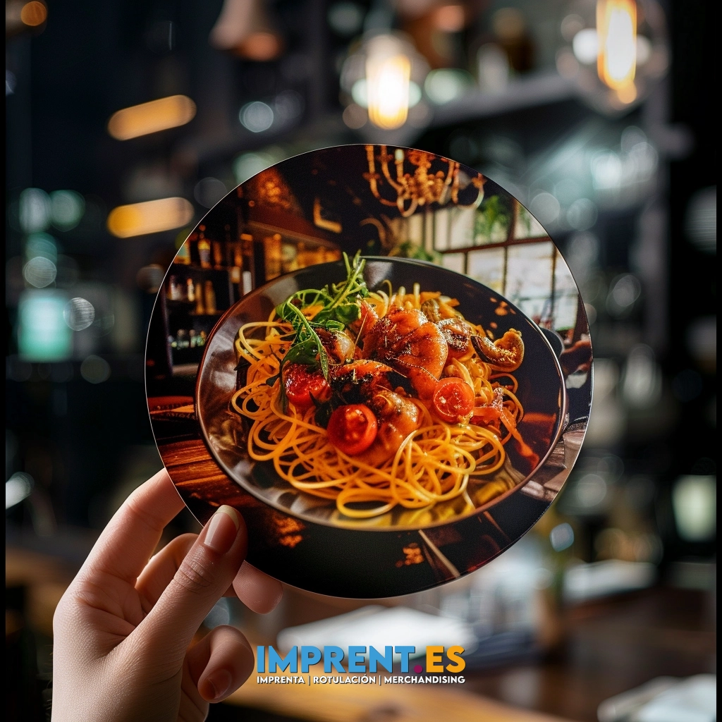 ¡Dale vida a tus ideas con nuestro flyer formato redondo personalizado! 🎨📄 Perfecto para promocionar tu restaurante o negocio de comida, este flyer es ideal para destacar tus platos más deliciosos. 🍝🍤 Con una foto de alta calidad de tu plato estrella, este flyer captará la atención de tus clientes potenciales. Personalízalo con tu logo, información de contacto y cualquier otro detalle que desees resaltar. ¡Haz que tu negocio se destaque con este flyer único y llamativo! #FlyerPersonalizado #MarketingGastronómico #ImprentaCreativa