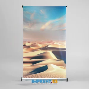 ¡Descubre nuestro roll up xxl con un paisaje desértico que te transportará a un oasis de tranquilidad! 🌵🏜️ Con una fotografía profesional ultra realista y de alta resolución, este enrollable grande es perfecto para destacar tu marca en eventos, ferias o en tu propio espacio. Personalízalo con tu logo o mensaje y haz que tu stand sea inolvidable. ¡Explora todas las opciones de personalización y hazlo tuyo! #RollUpXXL #Personalización #MarketingVisual #ImpresiónPersonalizada