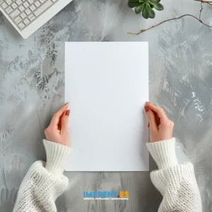 ¡Personaliza tus diseños con nuestra maqueta de papel A4 en blanco! 🎨🖌️ Con esta imagen de alta calidad, podrás dar vida a tus proyectos gráficos de una manera única y profesional. 📸✨ Utilízala para presentar tus diseños de manera realista y atractiva. ¡Explora todas las posibilidades que te ofrece esta maqueta y haz que tus creaciones destaquen! #MaquetaPersonalizada #DiseñoGráfico #CreatividadSinLímites