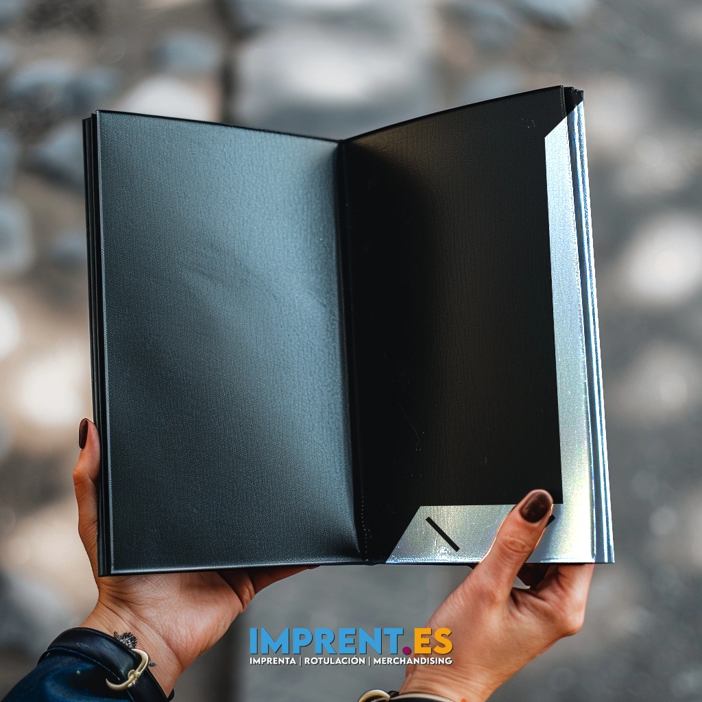 ¡Personaliza tu carpeta de lujo con nosotros! 🌟 Esta carpeta con solapas y ranura para tarjeta es perfecta para mantener tus documentos organizados con estilo. Fabricada en cuero negro metalizado con detalles plateados, esta carpeta es elegante y sofisticada. Abre sus páginas en blanco y deja volar tu creatividad escribiendo o pintando. 🎨 Con la opción de personalización, puedes agregar tu toque único a este accesorio de oficina. ¡Explora nuestras opciones de personalización y haz que esta carpeta sea verdaderamente tuya! #CarpetaDeLujo #Personalización #OficinaElegante